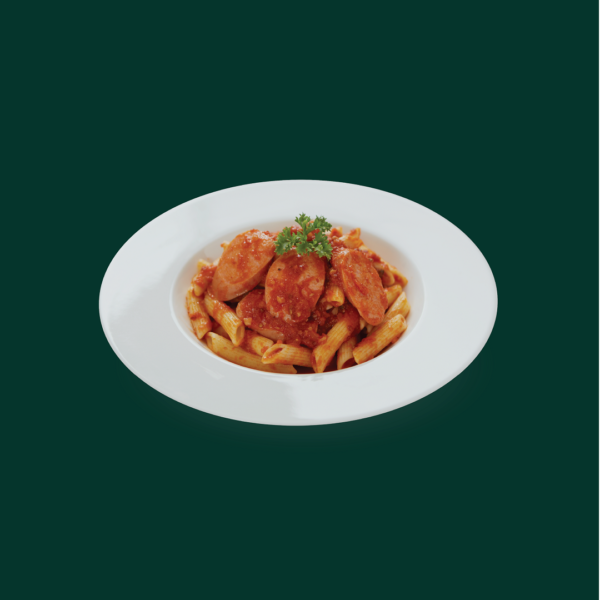 Penne All' Arrabbiata with Smoked Sausage