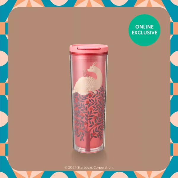 Starbucks China 2021 Sakura 19oz Glass Confetti Glitter Straw Cup Tumb