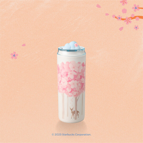 Cherry Blossom White Tumbler (19oz.)